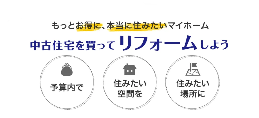 中古住宅を買ってリフォームしよう